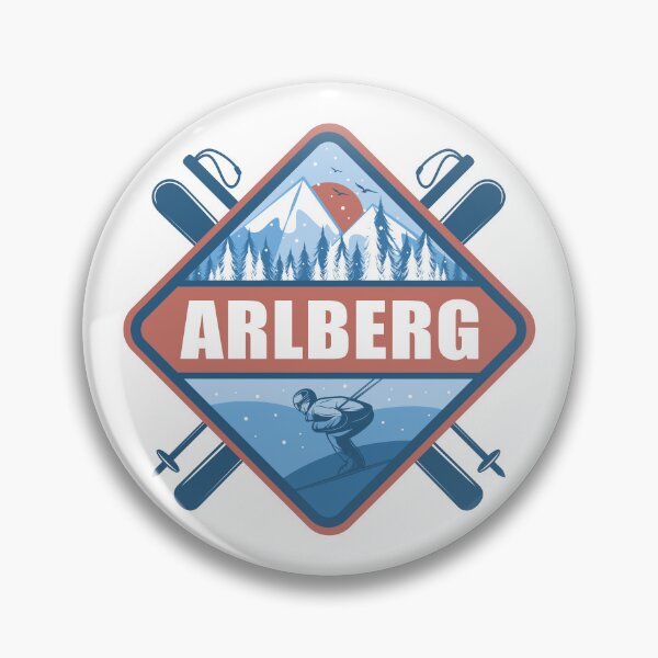 Artikelvorschau, Arlberg Österreich Skidesign, Wintersport entworfen und verkauft von CynthiaGraphics.