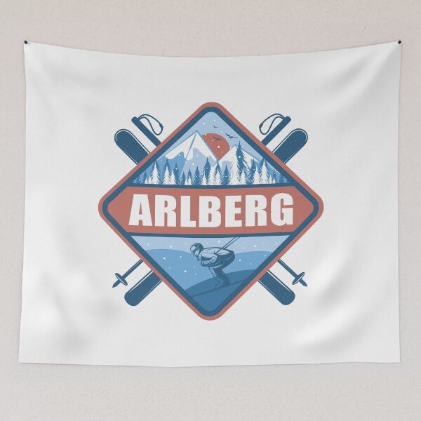 Item preview, Arlberg Austria Skiing Design, Winter Sport designed and sold by CynthiaGraphics.