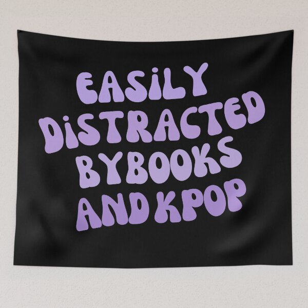 Item preview, Copy of Easily Distracted By Books And Kpop (Purple) designed and sold by Megurix.