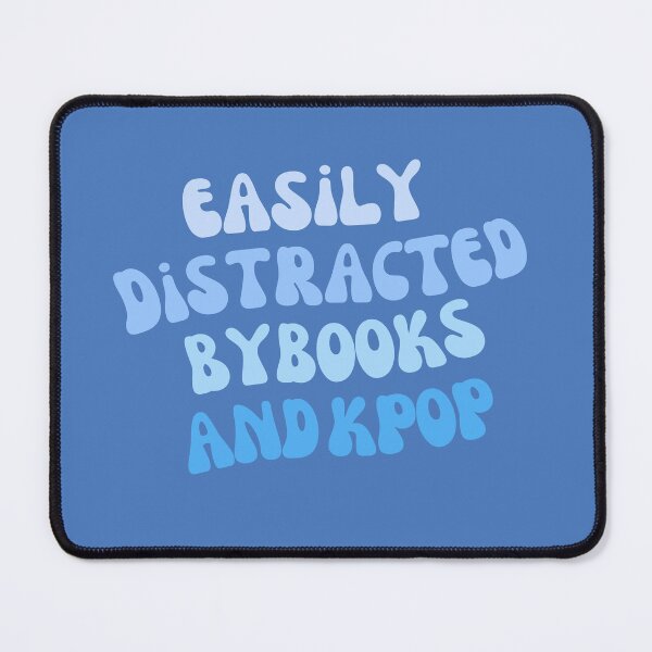 Item preview, Copy of Copy of Easily Distracted By Books And Kpop (Blue) designed and sold by Megurix.