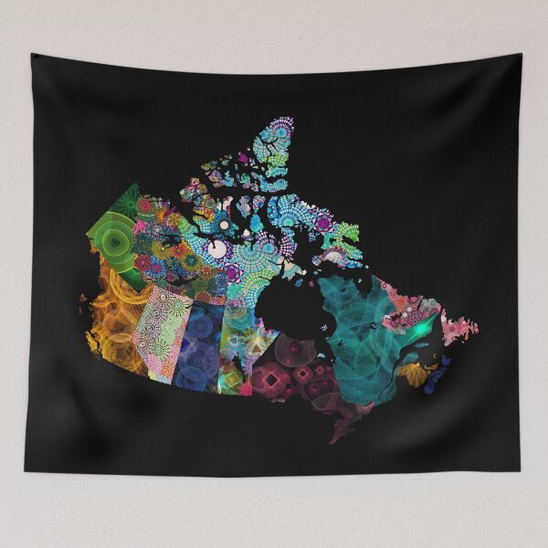 Item preview, Spirograph Canada on Black designed and sold by RachelEDesigns.