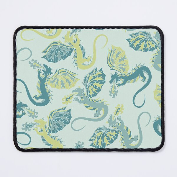 Item preview, Where Dragons Dwell in Teal designed and sold by ashleyniemeyer.