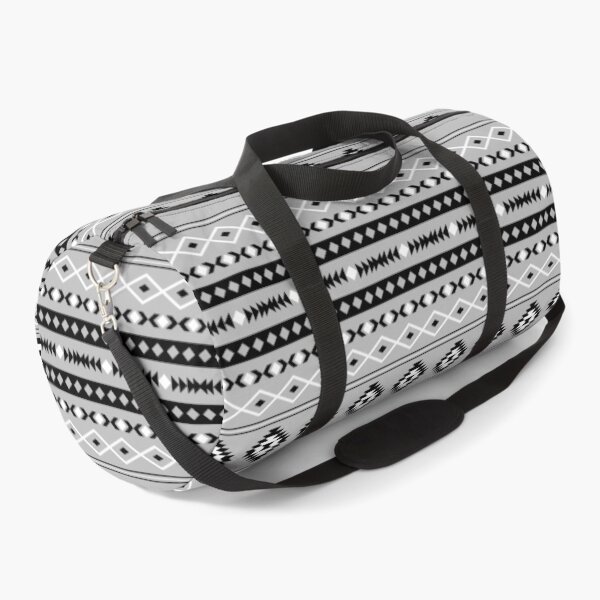 Item preview, Aztec Black White Grey Mixed Motifs Pattern designed and sold by NataliePaskell.