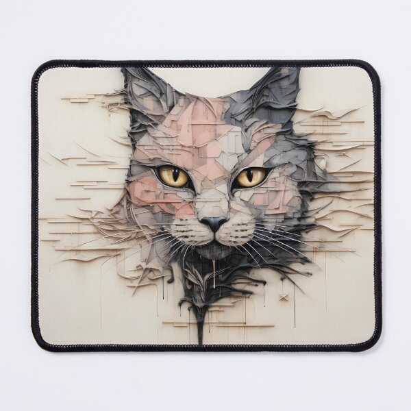 Item preview, Wall graffiti surrealism cat digital print designed and sold by dcrc.