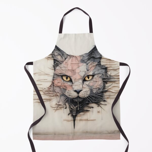 Item preview, Wall graffiti surrealism cat digital print designed and sold by dcrc.