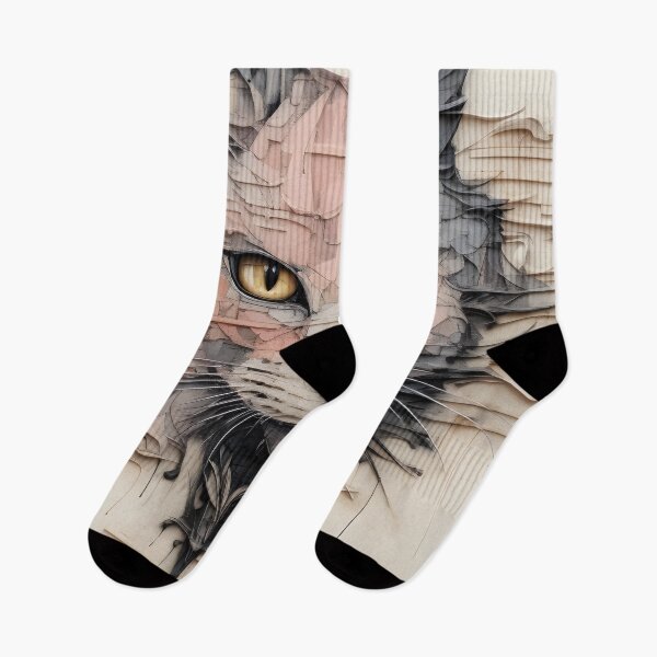 Item preview, Wall graffiti surrealism cat digital print designed and sold by dcrc.