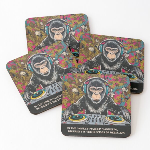 Item preview, Dj Monkey Stencil Graffiti designed and sold by Bomax121.
