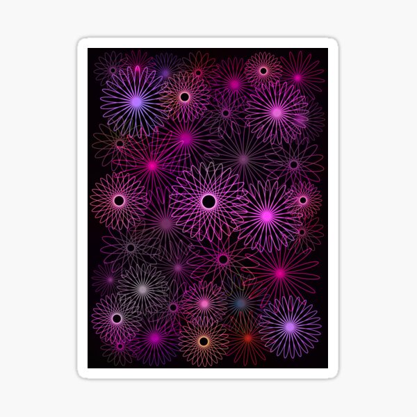 Pastel Pink Spirals Sticker