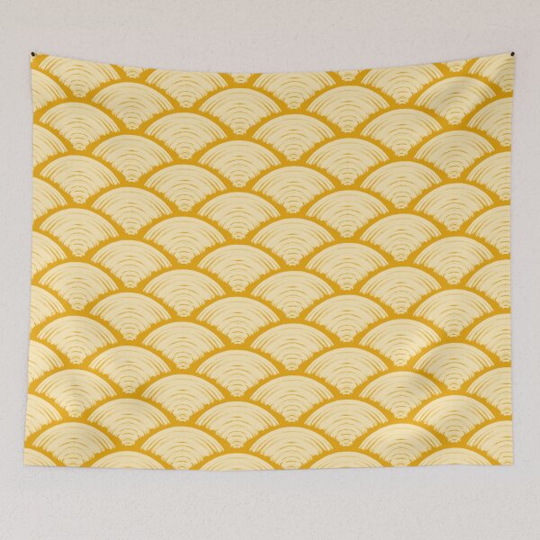 Item preview, Scallops - Deep Yellow designed and sold by Motifany.