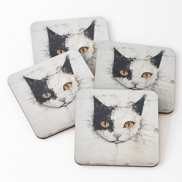 Item preview, wall graffiti surrealism cat digital print designed and sold by dcrc.