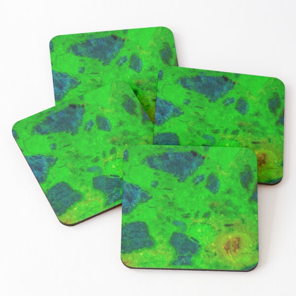 Item preview, Fluorescence microscope photo of a concrete thin section designed and sold by Zosimus.