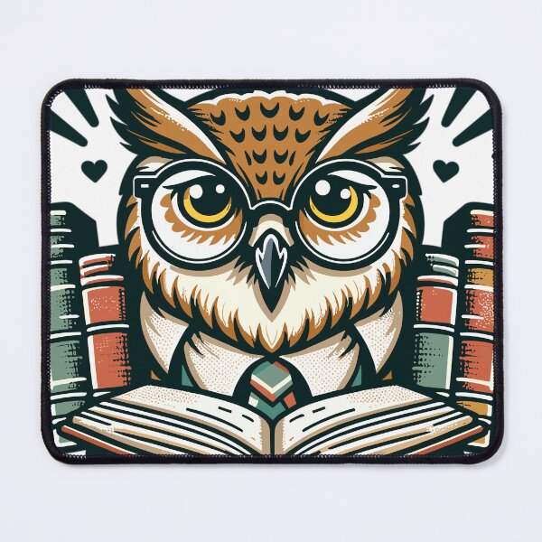 Item preview, Wise owl with glasses designed and sold by LongIslandDesgn.