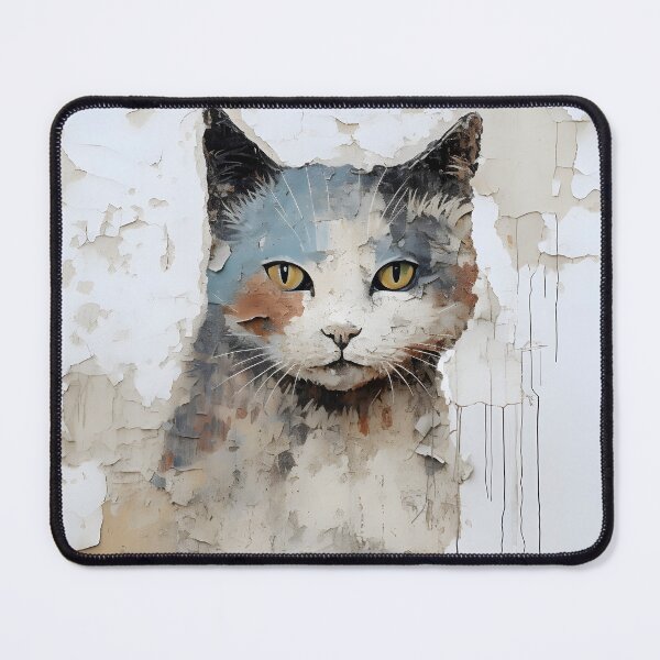 Item preview, wall graffiti surrealism cat digital print designed and sold by dcrc.