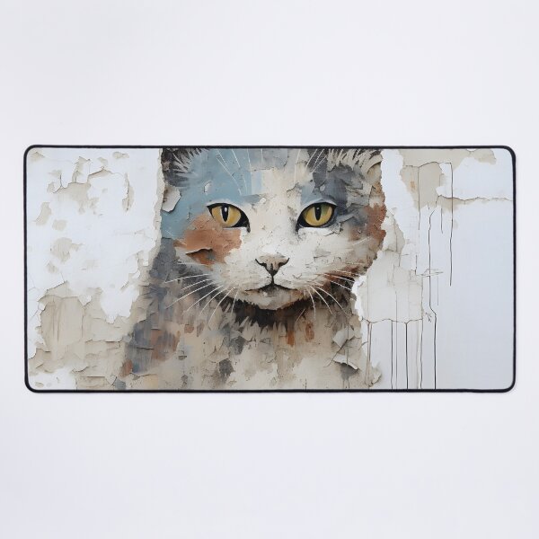 Item preview, wall graffiti surrealism cat digital print designed and sold by dcrc.
