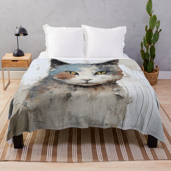 Item preview, wall graffiti surrealism cat digital print designed and sold by dcrc.