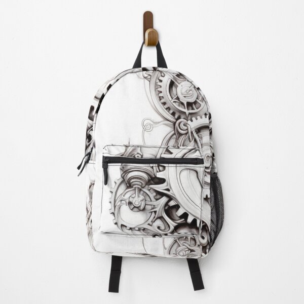 Item preview, Gears mecha, monochrome sketch, biomechanical designed and sold by Margival.