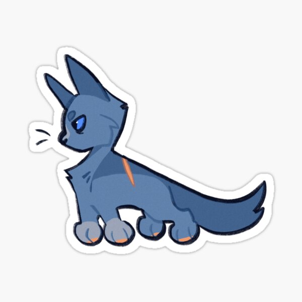 Bluestar - A Noble Leader Sticker for Sale by sodapoptops