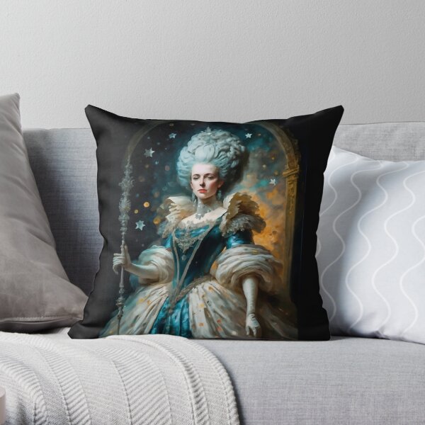 Queen Marie Antoinette patron of the arts Throw Pillow
