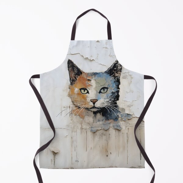 Item preview, Wall graffiti surrealism cat digital print designed and sold by dcrc.