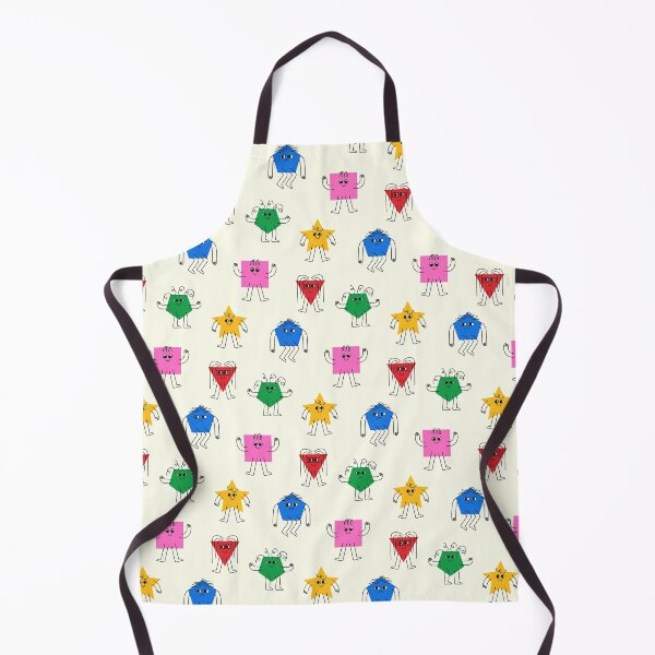 Item preview, Funny characters - triangles, squares, pentagons and stars with cute faces, arms and legs. designed and sold by Yaaaaay.