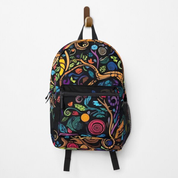 Item preview, vibrant color doodle art tree print designed and sold by dcrc.