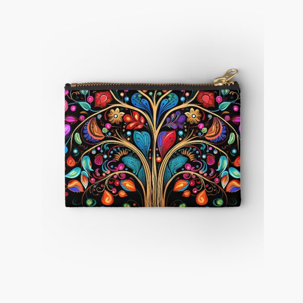Item preview, vibrant color doodle art tree print designed and sold by dcrc.