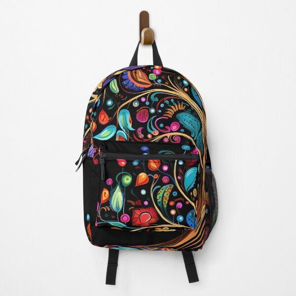 Item preview, vibrant color doodle art tree print designed and sold by dcrc.