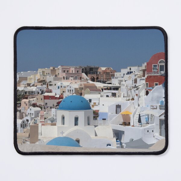 Item preview, Santorini rooftops designed and sold by Elena Skvortsova.