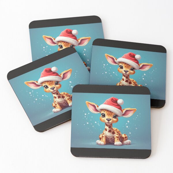 Item preview, Cheerful xmas Giraffe designs designed and sold by cannon777.