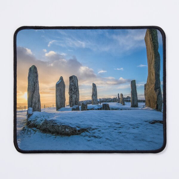 Item preview, Snowy Callanish Sunrise designed and sold by fairyfreak.