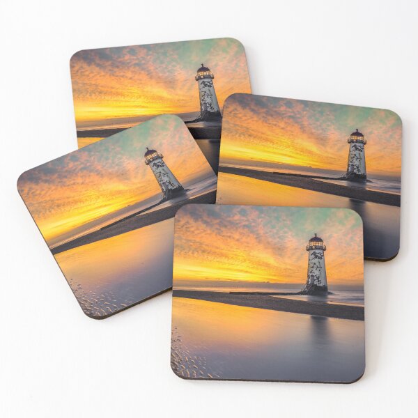 Item preview, Sunset At Talacre Lighthouse Wales designed and sold by AJEvans.