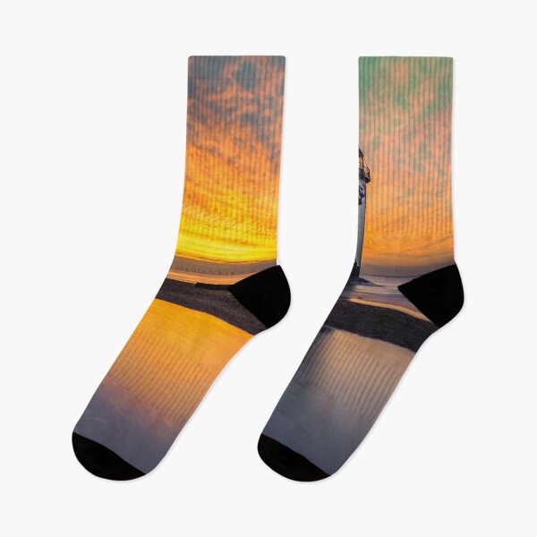 Item preview, Sunset At Talacre Lighthouse Wales designed and sold by AJEvans.