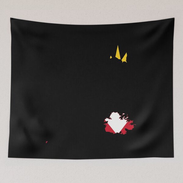 Item preview, Antigua and Barbuda map designed and sold by feether-store.