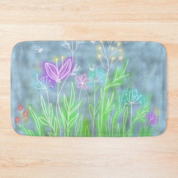 Item preview, Watercolor flowers, beautiful, wild leaves /2 -  white, green, dark green, light colors, botanical pattern. designed and sold by My-fake-places.