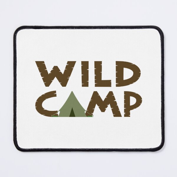 Item preview, WILD CAMP Typography+Tent Illustration designed and sold by NataliePaskell.