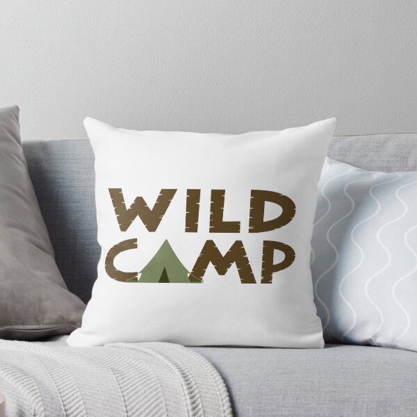 Item preview, WILD CAMP Typography+Tent Illustration designed and sold by NataliePaskell.