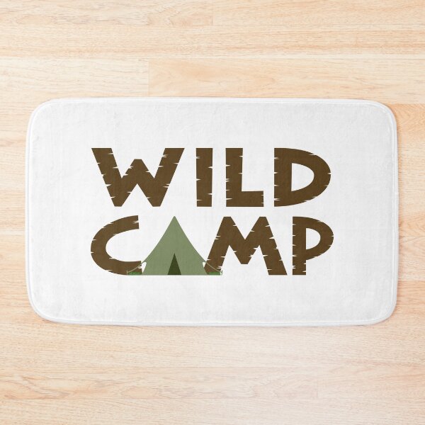 Item preview, WILD CAMP Typography+Tent Illustration designed and sold by NataliePaskell.