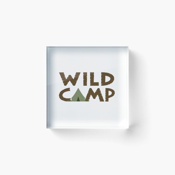 Item preview, WILD CAMP Typography+Tent Illustration designed and sold by NataliePaskell.