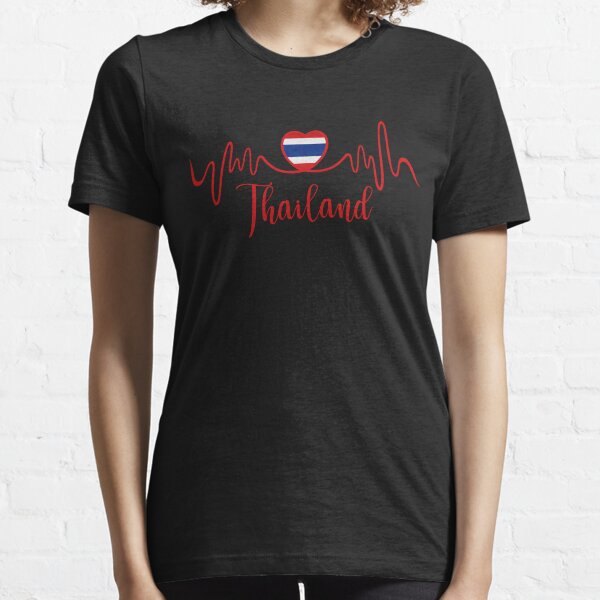 Womens Ping Pong Show Thailand Funny Thai Flag V-Neck T-Shirt