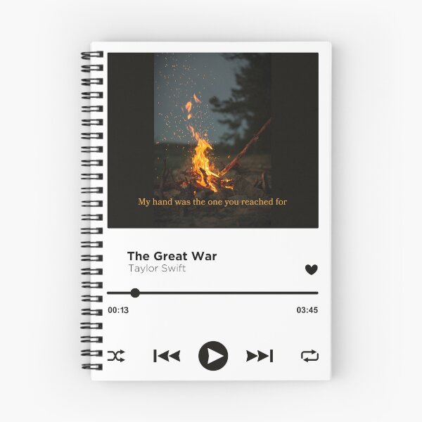 Item preview, Taylor Swift Midnights Era - THE GREAT WAR - music player designed and sold by LenasVersion.