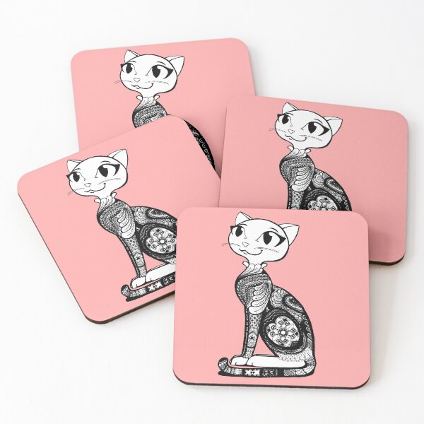 Item preview, Cat with motifs designed and sold by RekaFodor.