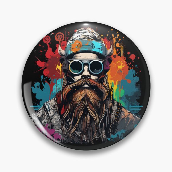 Item preview, Modern Viking Nordmann design colorful designed and sold by Andrea-Design.