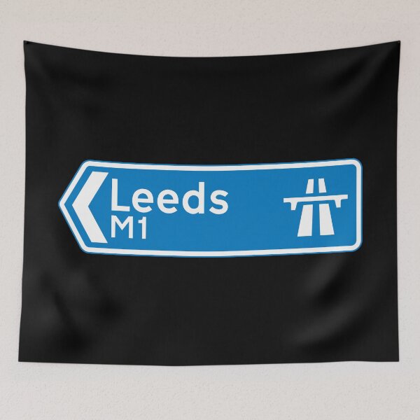 Item preview, Leeds Bound - Blue M62, M1, A1(M) Motorway Sign designed and sold by WilliamsonMedia.
