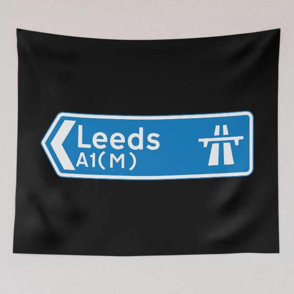 Item preview, Leeds Bound - Blue M62, M1, A1(M) Motorway Sign designed and sold by WilliamsonMedia.