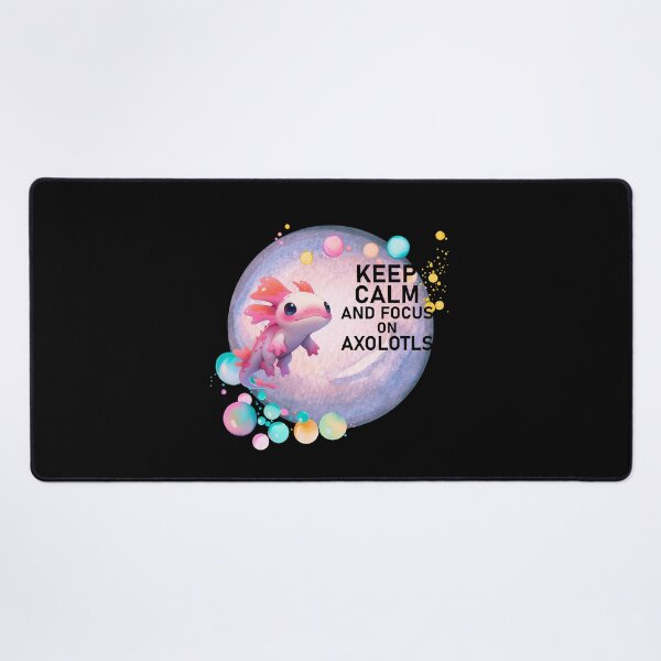 Item preview, Axolotl Serenity: Keep Calm and Focus on the Aquatic Charm designed and sold by s-n-s-designs.