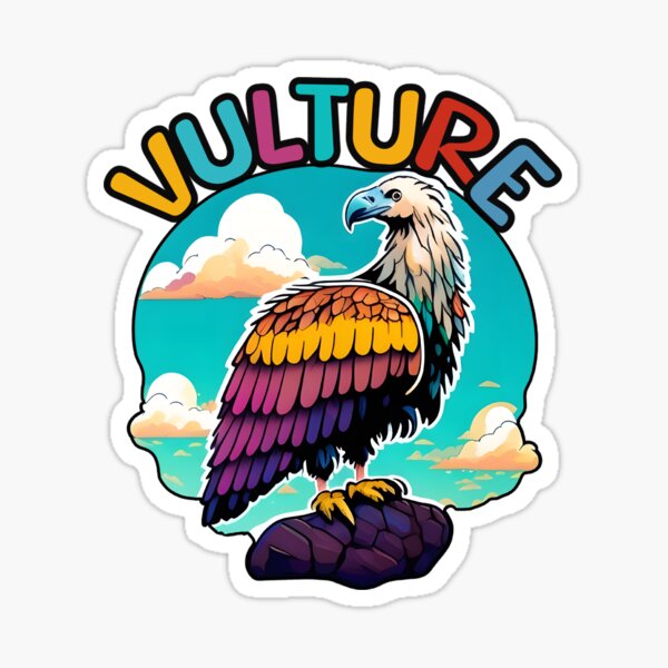 Animal Alphabet - V for Vulture Sticker