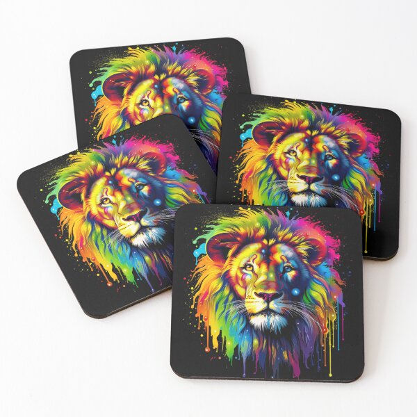 Item preview, Lion rainbow style  designed and sold by MoonDesinso.