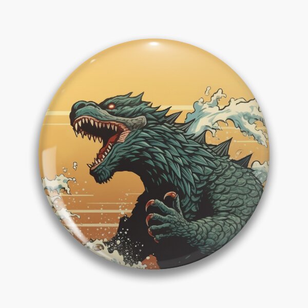 Item preview, Great waves with Godzilla designed and sold by Ceylonex Arts.
