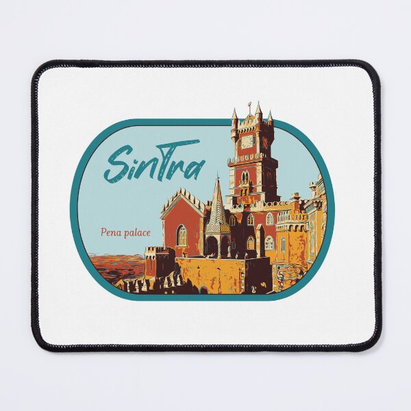 Item preview, Sintra Pena Palace Facade Illustration Print - Portuguese Art designed and sold by Lemomo-artworks.