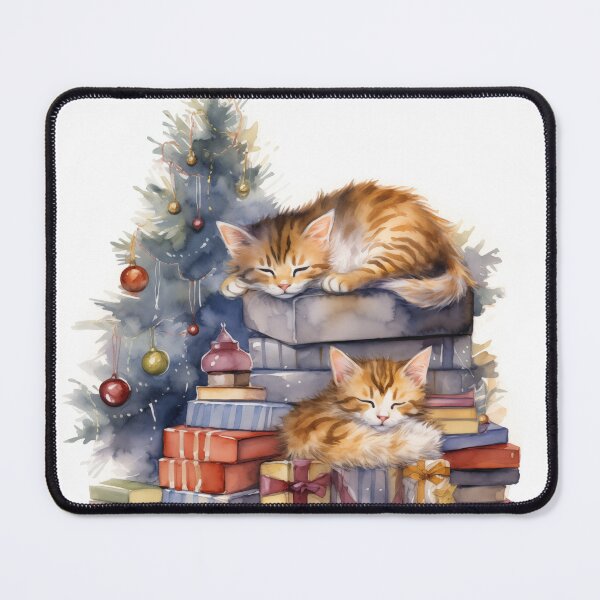 Item preview, Christmas Library Cats (Watercolor) designed and sold by Samuelsboro.